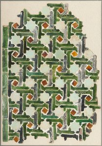 Nieznane, Hiszpania, XIV wiek - Panel z mozaiki (1929293) autorstwa Unbekannt Unbekannt